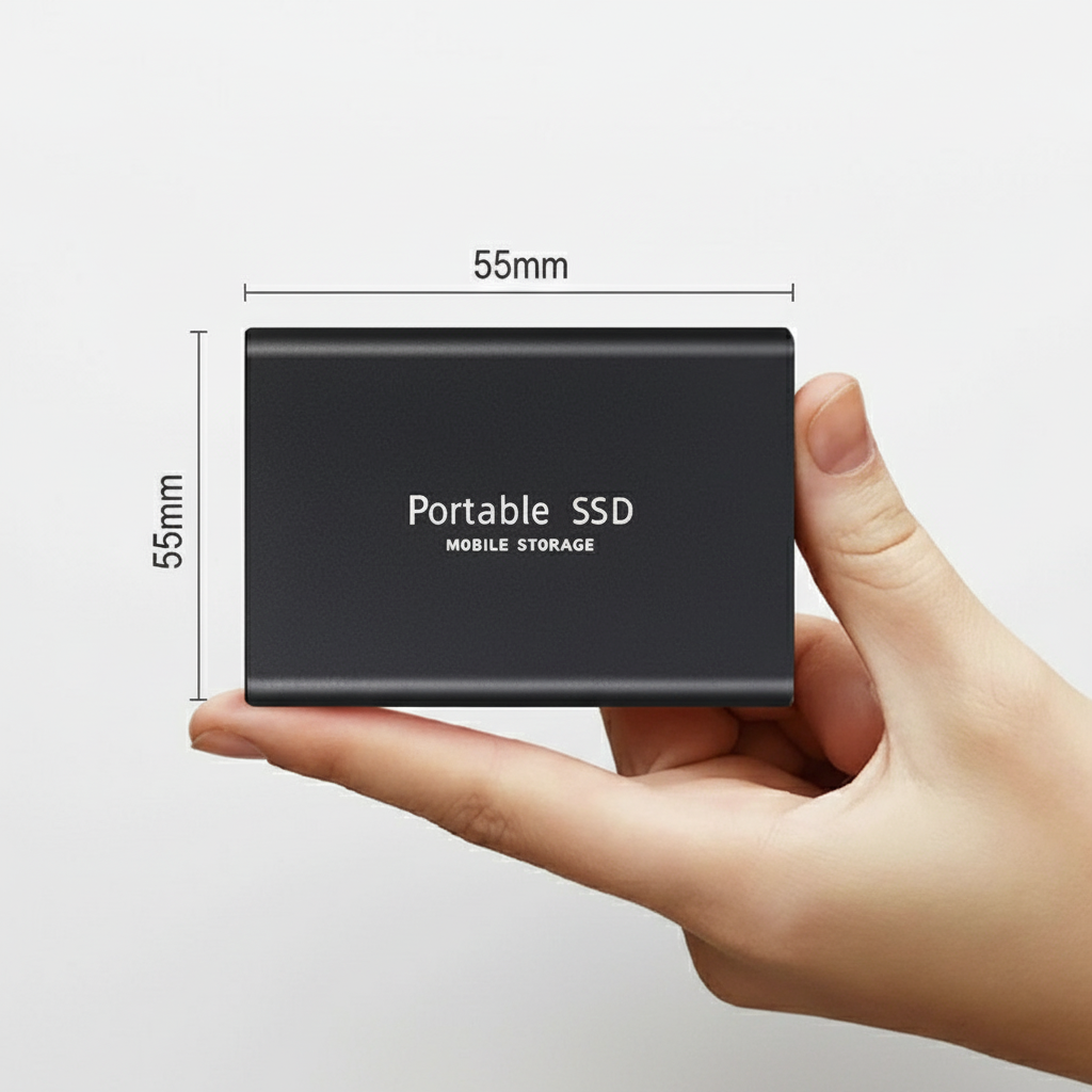 Ultra-Fast External SSD Hard Drive - Compact, High-Capacity Storage