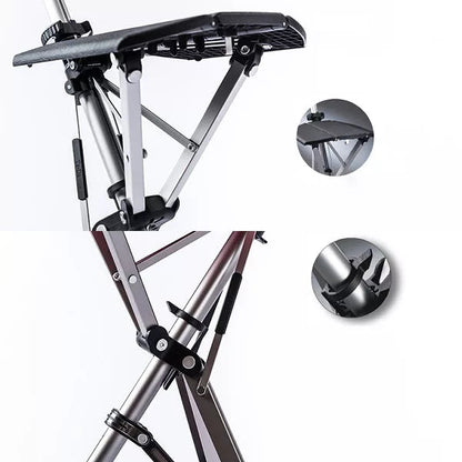 Folding Walking Cane with Seat - Portable Mobility Support