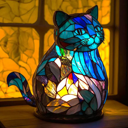 Artistic Animal Stained Glass Lamp for Home Decor