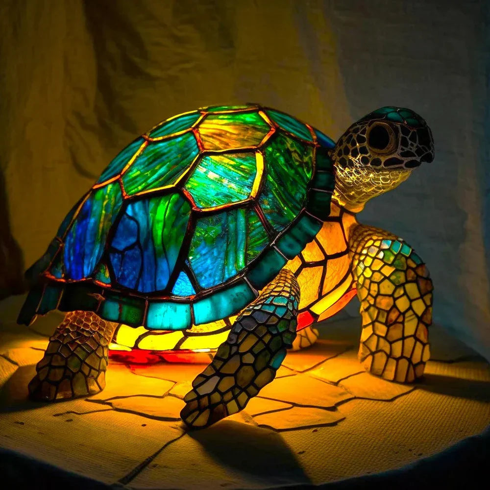Artistic Animal Stained Glass Lamp for Home Decor