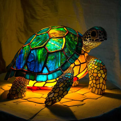 Artistic Animal Stained Glass Lamp for Home Decor