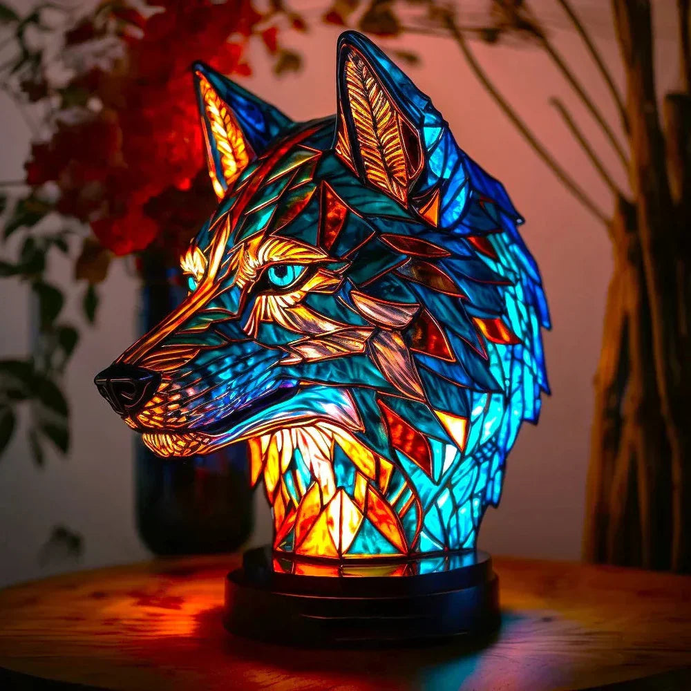 Artistic Animal Stained Glass Lamp for Home Decor