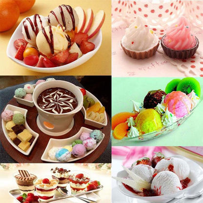 Fruit Ice Cream Maker With One-Button Operation and Removable Parts