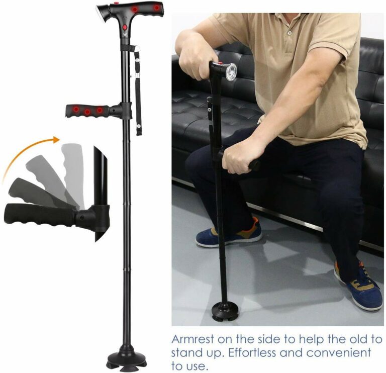 Men's Multi-Functional Folding Cane with LED Light