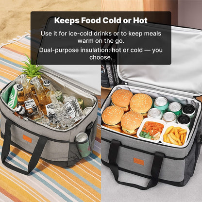 33L Waterproof Cooler Bag | Insulated, Spacious & Ideal for Picnics, Beach Days, Hiking and Outdoor Activities