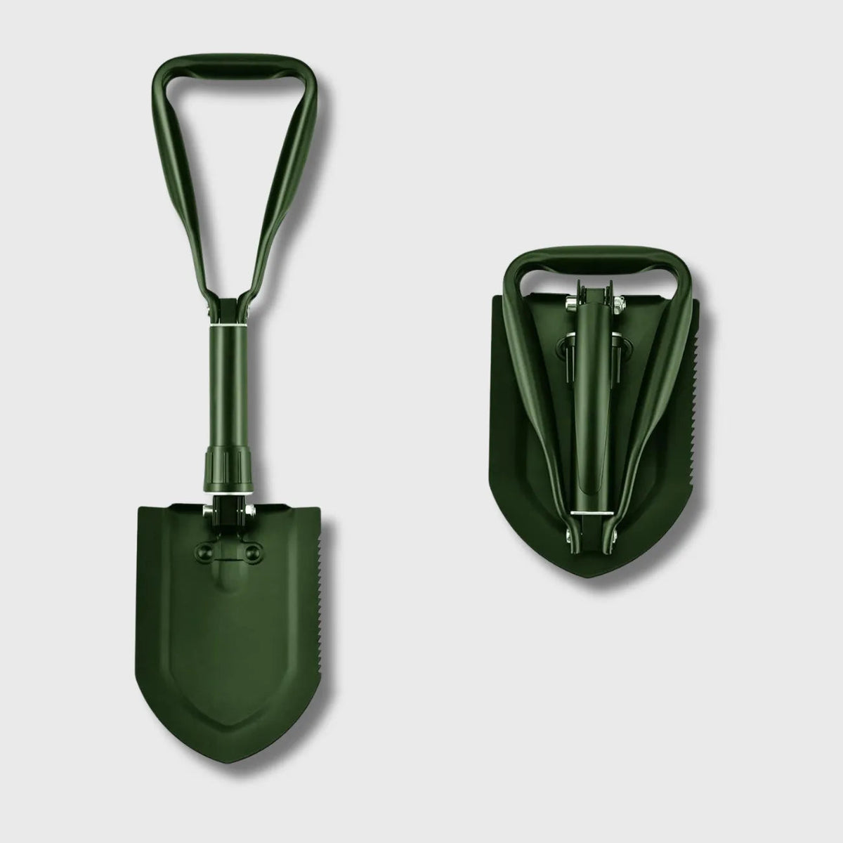 4-in-1 Folding Shovel with Steel Blade