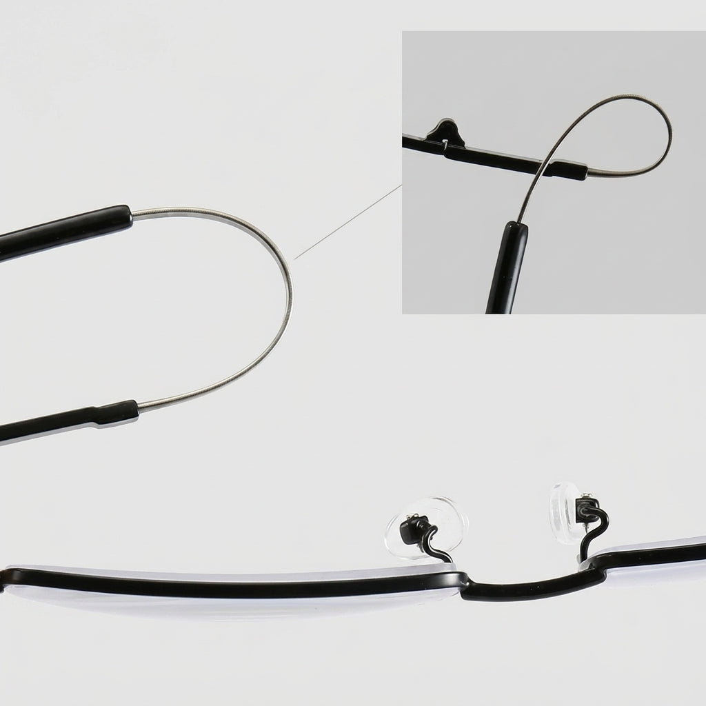 Blue light reading glasses with multifocal lenses and anti-reflective coating - Lightweight metal frame