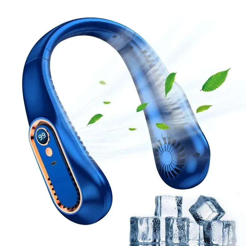 Ventilateur de Cou Silencieux & Portable – Fraîcheur Mains Libres au Quotidien