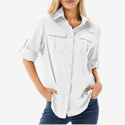 Chloe | Women's Long Sleeve Hiking Shirt With UV Protection