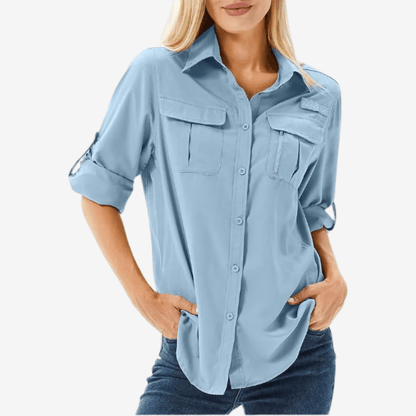 Chloe | Women's Long Sleeve Hiking Shirt With UV Protection