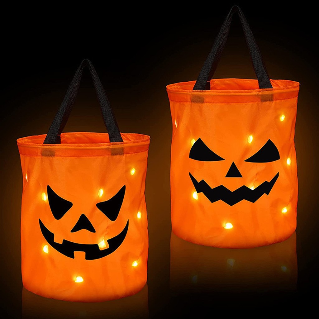 3D Halloween Pumpkin Trick-or-Treat Bag