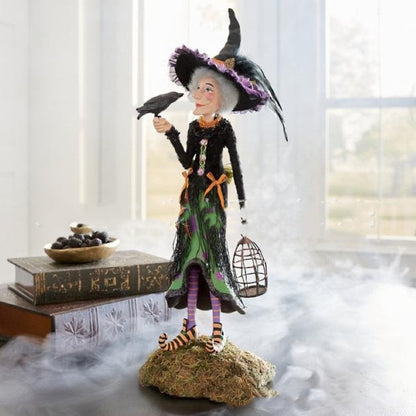 Halloween Witch Resin Figurine Décor