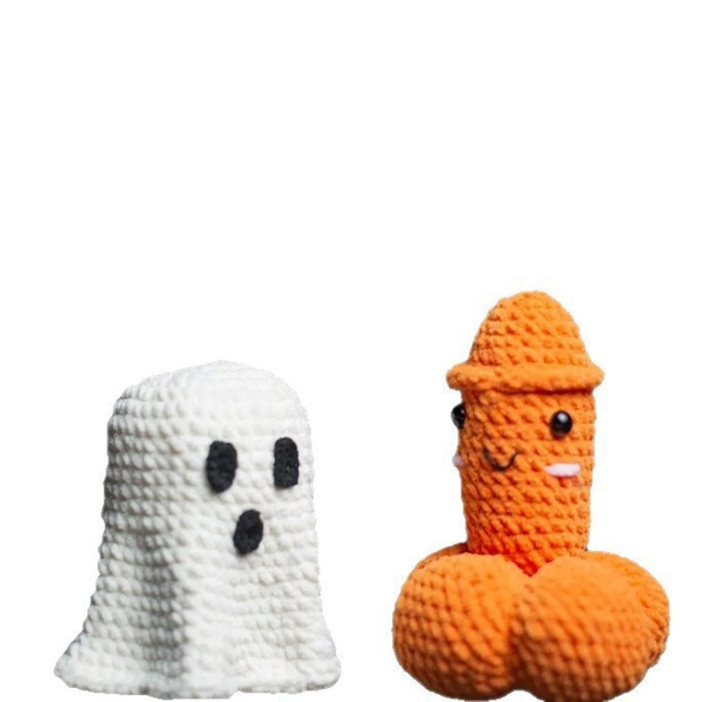 Crocheted Halloween Pumpkin Decoration