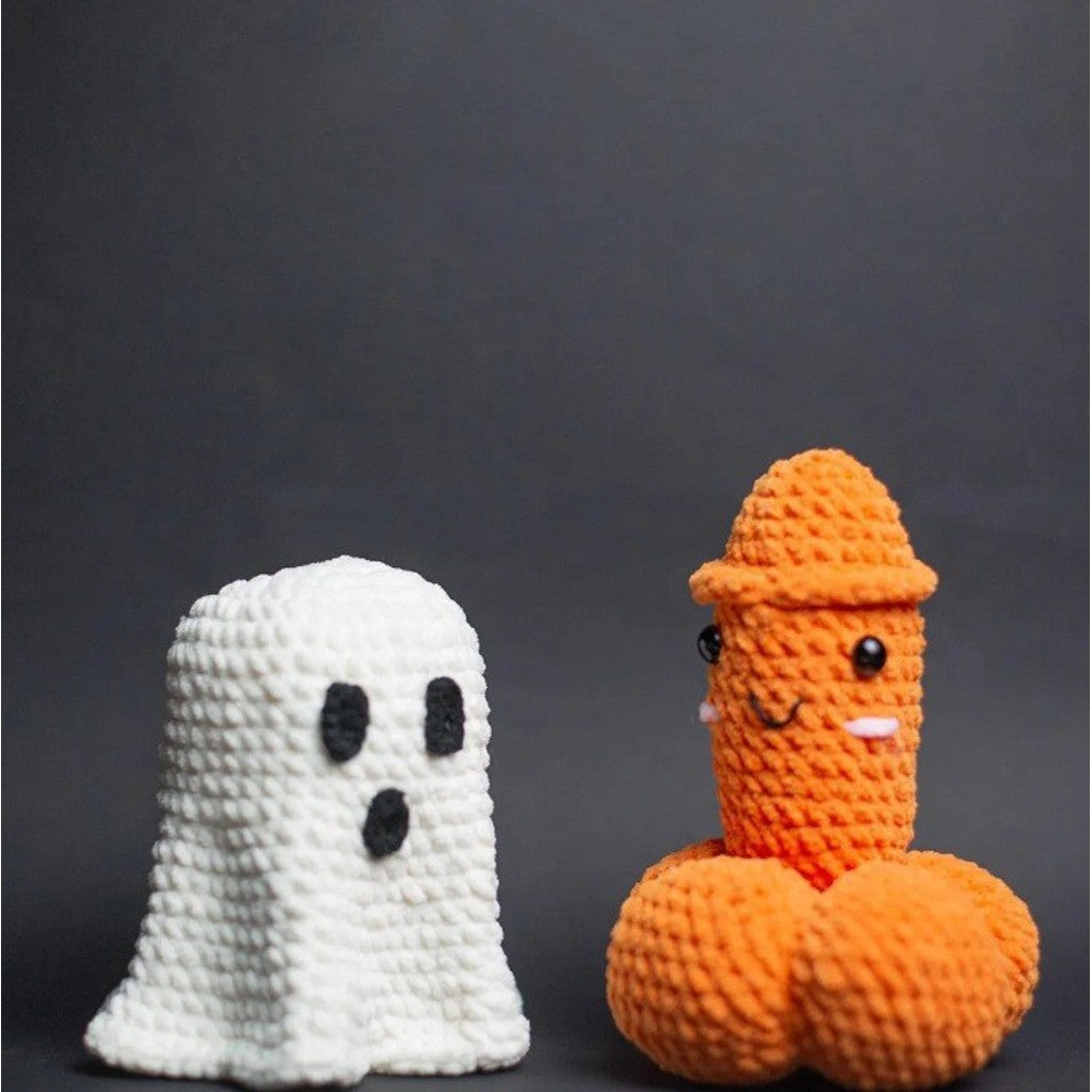Crocheted Halloween Pumpkin Decoration