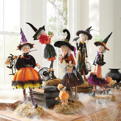Halloween Witch Resin Figurine Décor