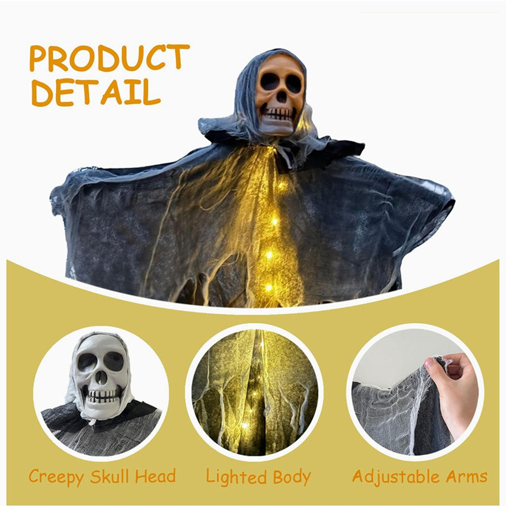 Halloween Hanging Ghost Skeleton Prop
