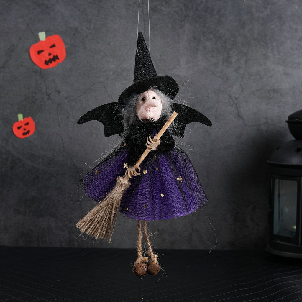 Halloween Witch Broom Hanging Decoration