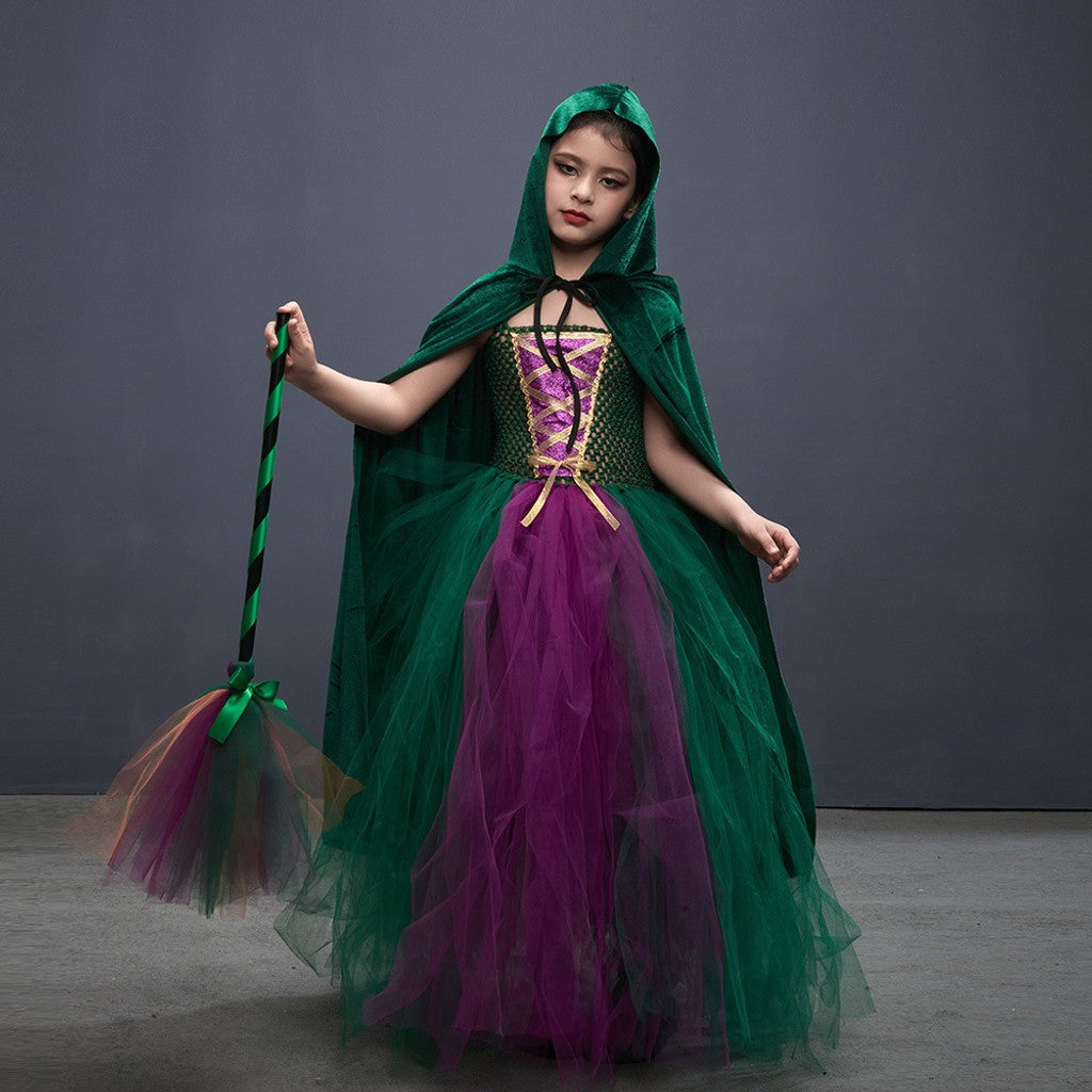 Girls Halloween Witch Costume Set