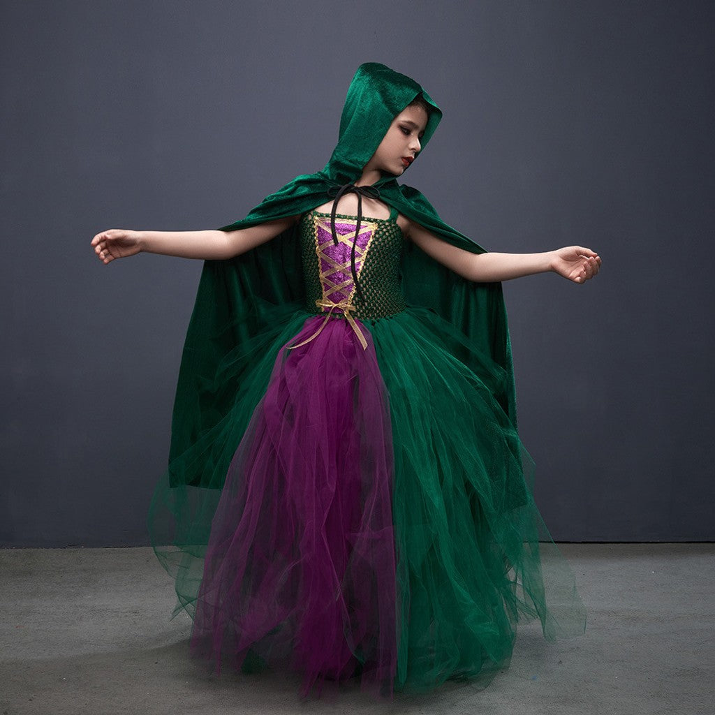 Girls Halloween Witch Costume Set