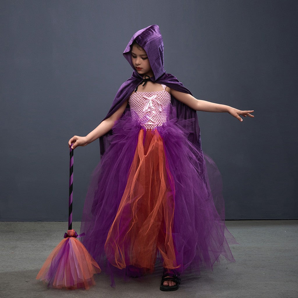 Girls Halloween Witch Costume Set