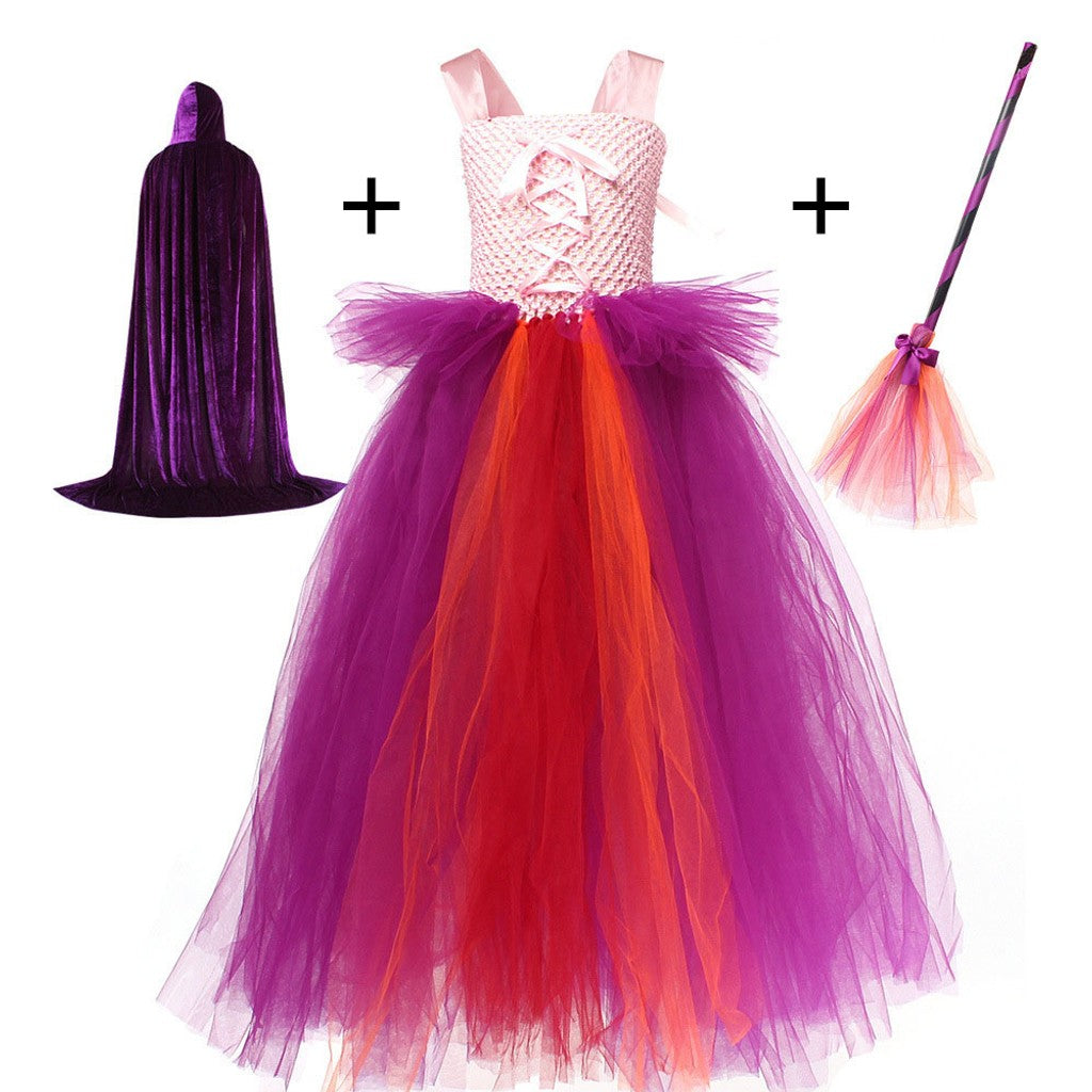 Girls Halloween Witch Costume Set