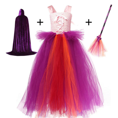 Girls Halloween Witch Costume Set