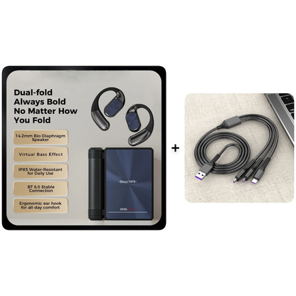 Wireless Noise-Cancelling Bluetooth 6.0 Earbuds – 145H Battery, IPX5 Waterproof, Sports