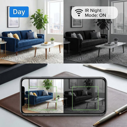 1080P wireless mini camera - Compact design with night vision and audio recording