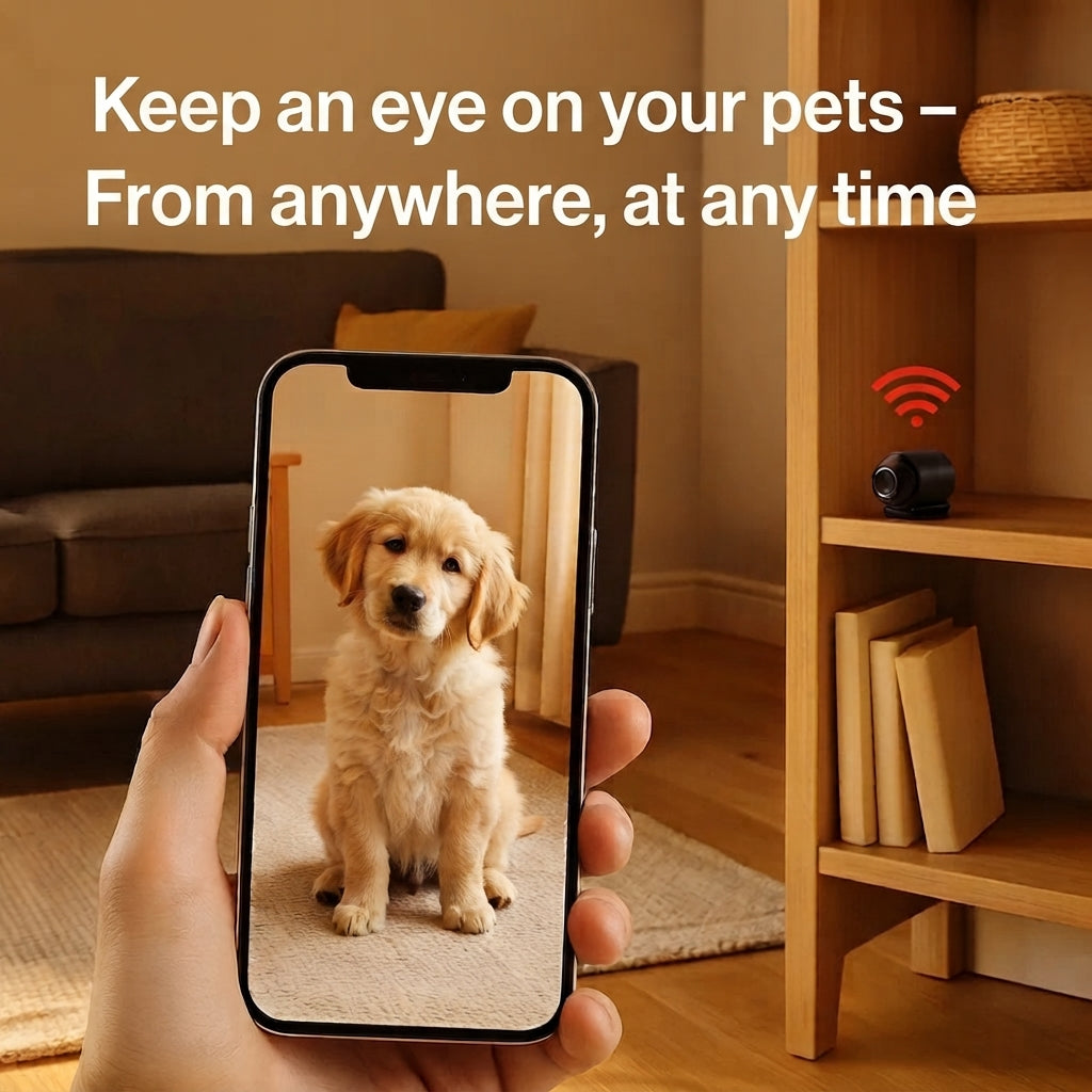 1080P wireless mini camera - Compact design with night vision and audio recording