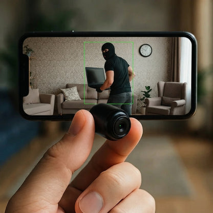 1080P wireless mini camera - Compact design with night vision and audio recording