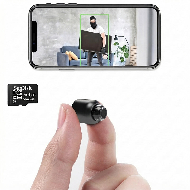 1080P wireless mini camera - Compact design with night vision and audio recording