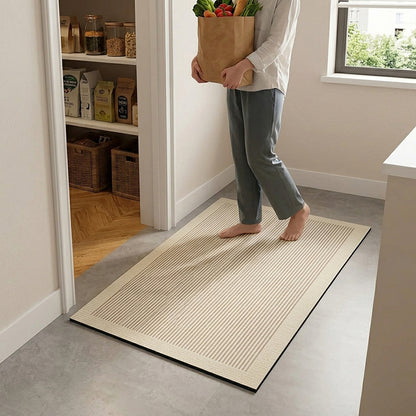 Cushioned kitchen mat with non-slip backing - Comfortable minimalist design