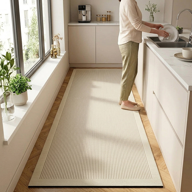 Cushioned kitchen mat with non-slip backing - Comfortable minimalist design