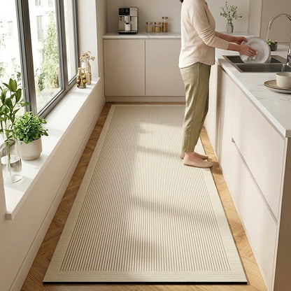 Cushioned kitchen mat with non-slip backing - Comfortable minimalist design