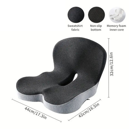 Memory foam backrest cushion for comfortable sitting at home, office or car