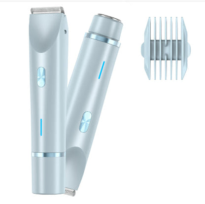 Women’s 2-in-1 Electric Body Hair Trimmer with Dual Head Wet & Dry Shaver