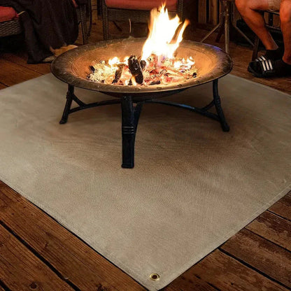 Tapis ignifuge en fibre de verre - protège sols et terrasses