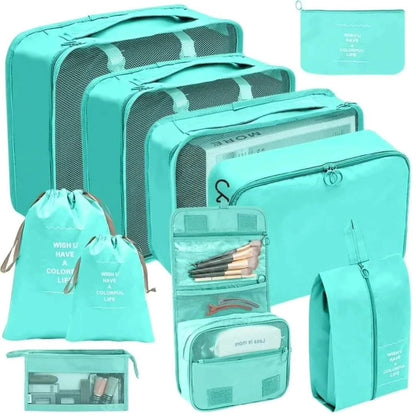 Ensemble Organisateur de Voyage 10 Pièces – Optimisez l’Espace de Votre Valise