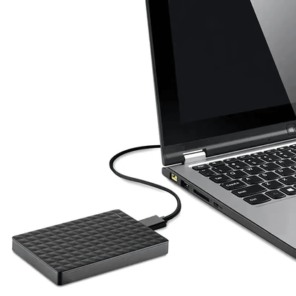 External Hard Drive 8TB USB 3.0 Portable Storage Solution – Compact Black Design with Plug-and-Play Functionality