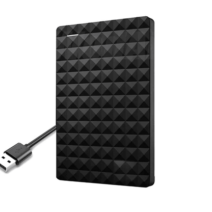External Hard Drive 8TB USB 3.0 Portable Storage Solution – Compact Black Design with Plug-and-Play Functionality