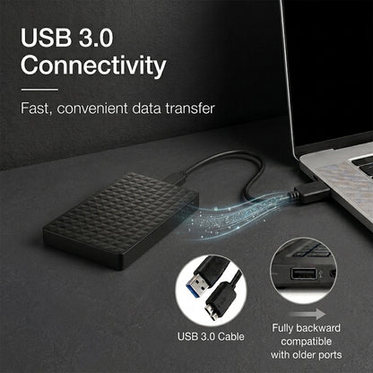 8TB portable external hard drive – compact USB 3.0 storage