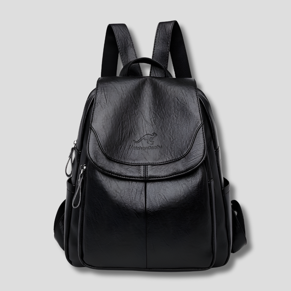 Women's Anti-Theft Embossed Leather Backpack