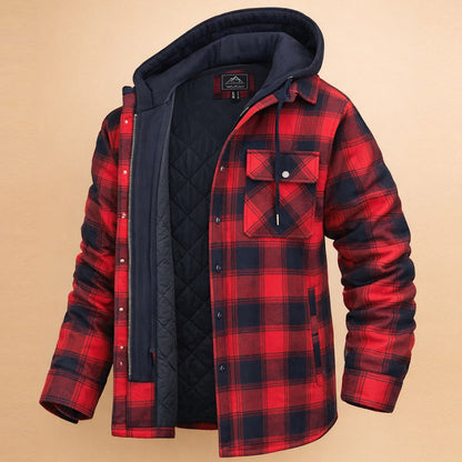 Men's hooded jacket - Front closure, casual fit and versatile everyday style