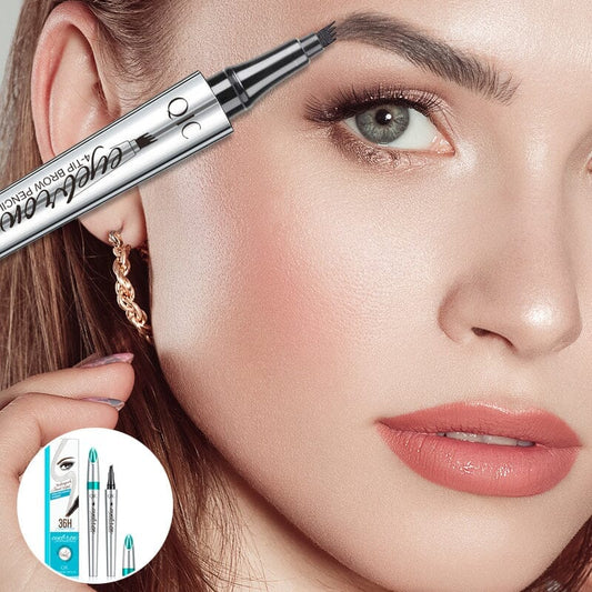 BIG – 3D Waterproof Microblading Eyebrow Pen 4 Fork Tip Tattoo Pencil (2 pcs)
