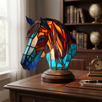 Stained glass animal lamp - Colourful artistic lighting for home decor