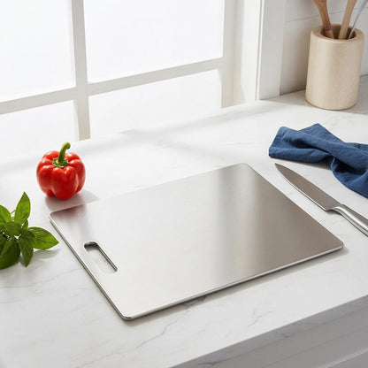 Stainless steel cutting board – Durable kitchen prep board