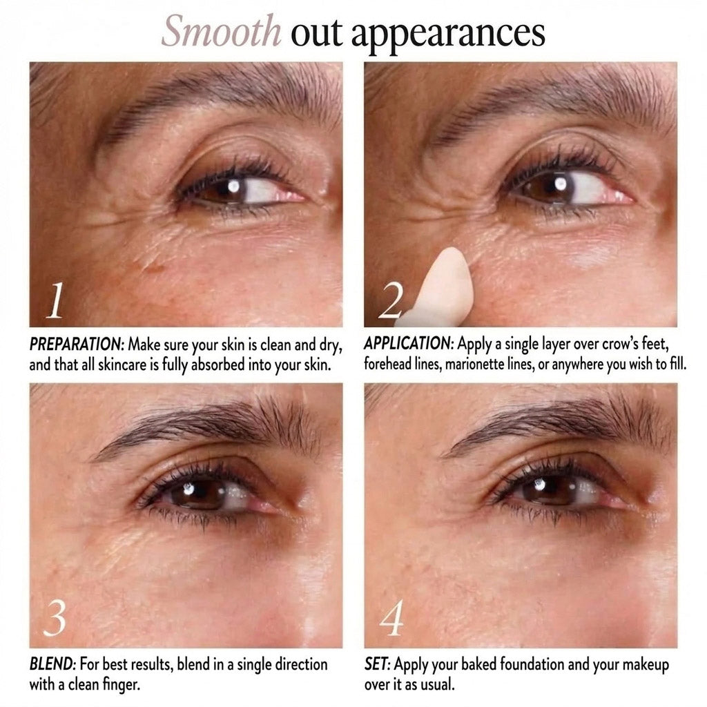 Instant smoothing facial treatment with lightweight natural finish