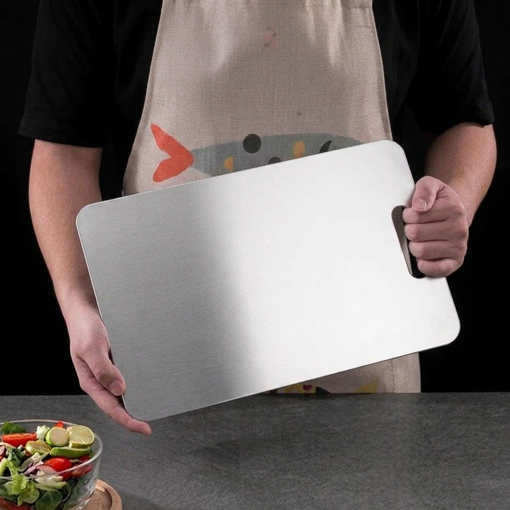 Stainless steel cutting board – Durable kitchen prep board