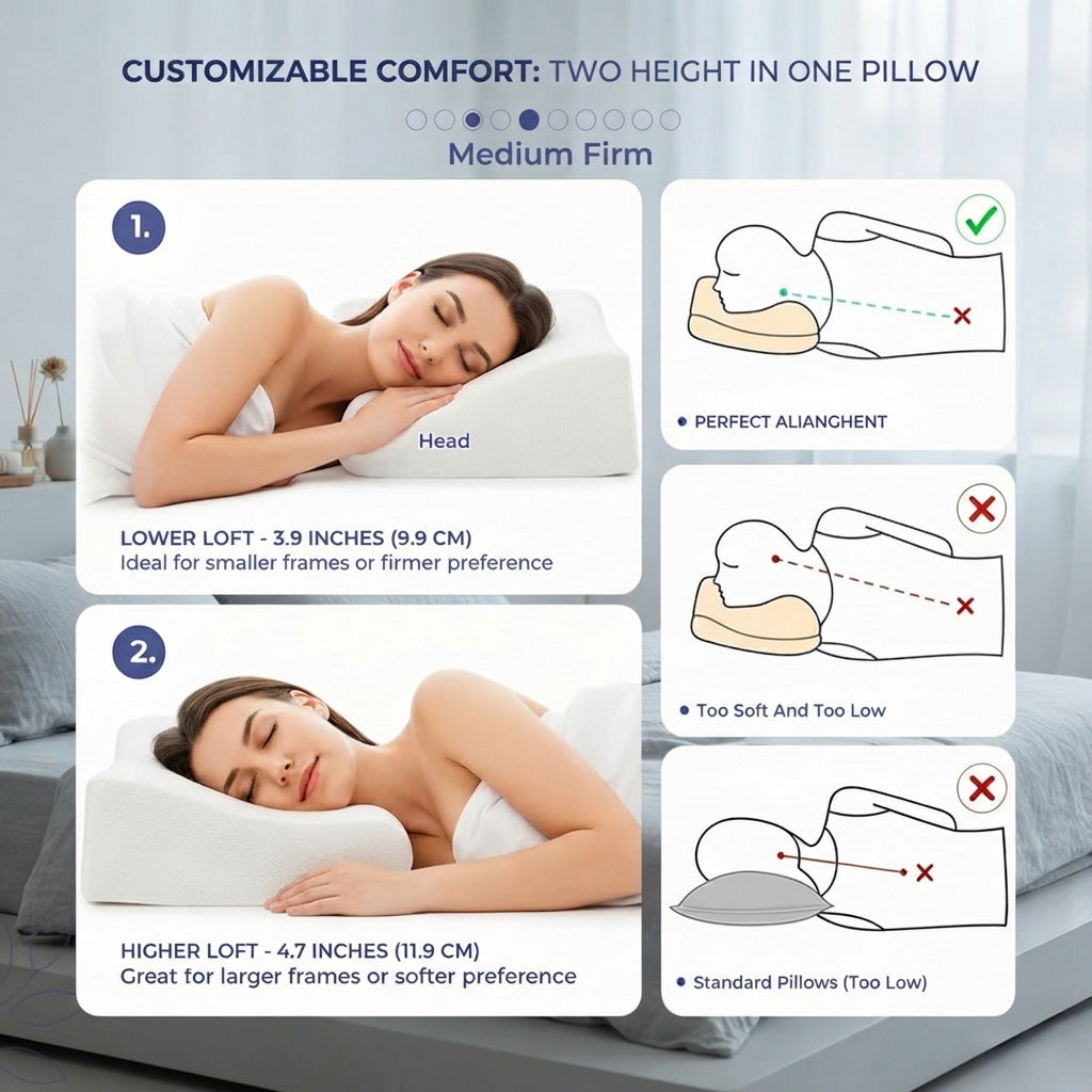 Butterfly ergonomic neck pillow - Breathable comfort for restful sleep