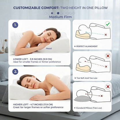 Butterfly ergonomic neck pillow - Breathable comfort for restful sleep